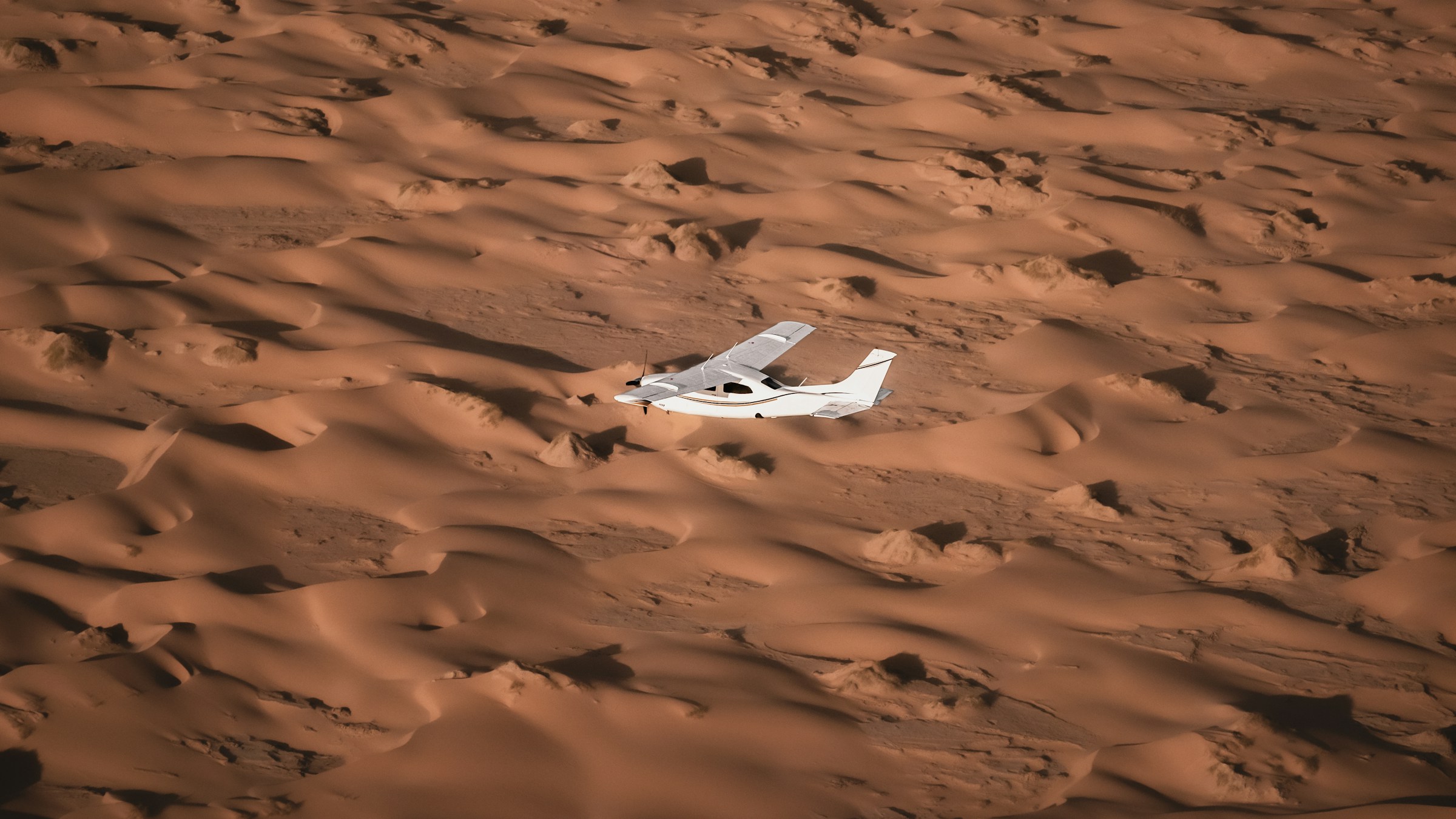 Scenic view on Namibia luxury air safari