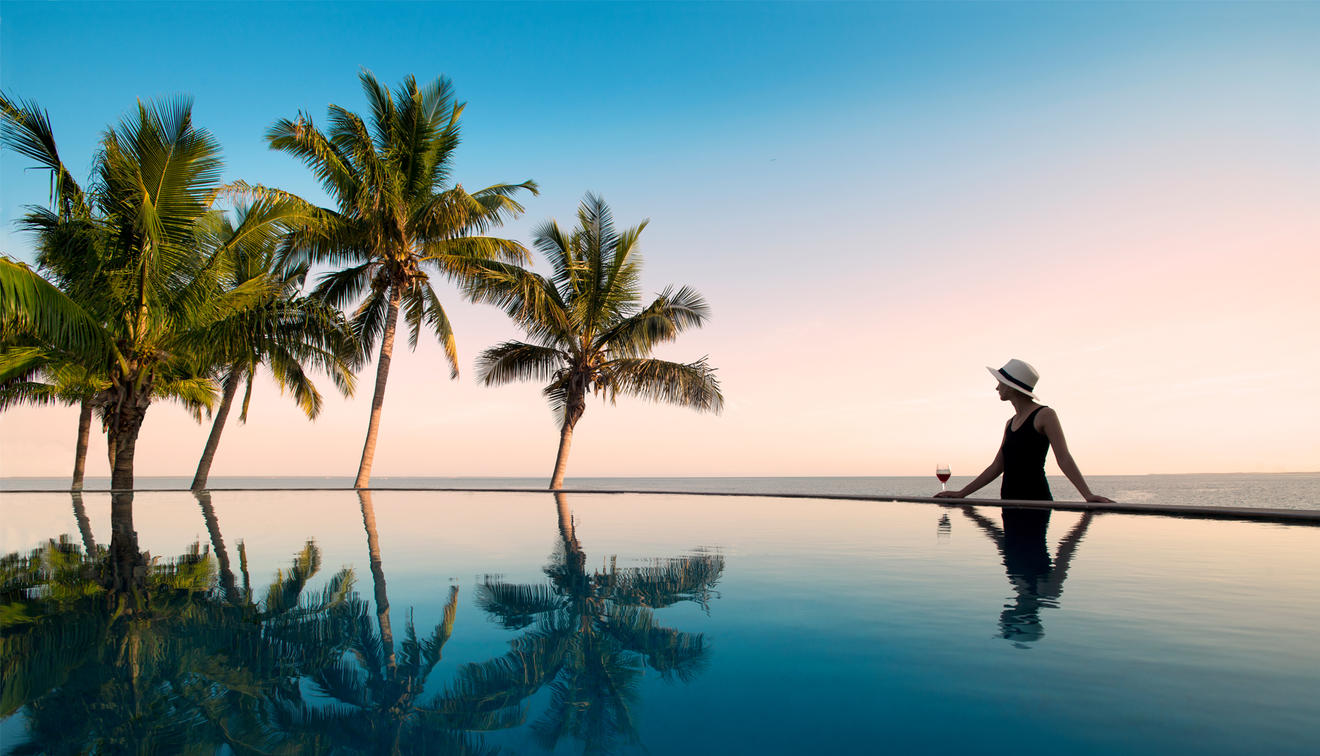 swimming pool Mozambique island experience