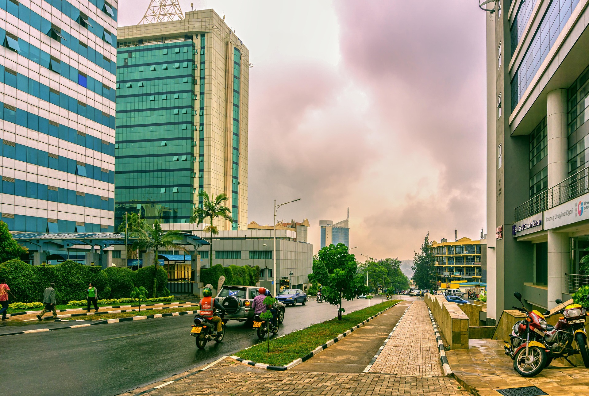 Vibrant Kigali market during Rwanda Primate Safari